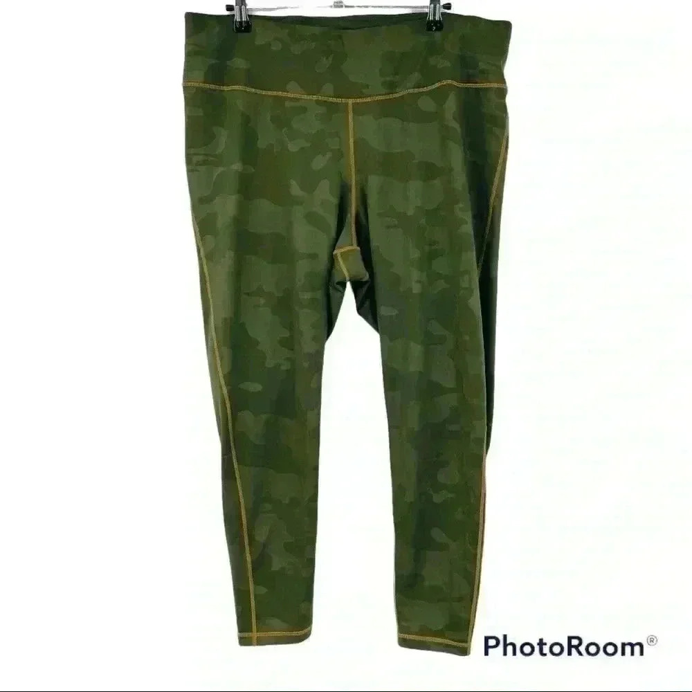 Ideology Green Camo Print Leggings
